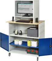 RAU Computer-Tisch 1022 mit Monitorgehäuse T550mm,...