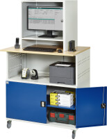 RAU Computer-Tisch 1022 mit Monitorgehäuse T550mm,...