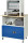 RAU Computer-Tisch 1022 mit Monitorgehäuse T550mm, B1100xT790xH1890mm, mobil, 07-1022M5F.11