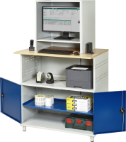 RAU Computer-Tisch 1022 mit Monitorgehäuse T550mm,...