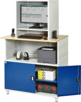 RAU Computer-Tisch 1022 mit Monitorgehäuse T550mm,...
