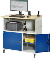 RAU Computer-Tisch 1023, B1100xT790xH1180mm, mobil, 07-1023F.11
