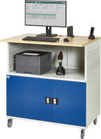 RAU Computer-Tisch 1023, B1100xT790xH1180mm, mobil, 07-1023F.11