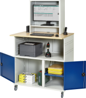 RAU Computer-Tisch 1023 mit Monitorgehäuse T300mm,...