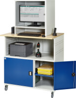 RAU Computer-Tisch 1023 mit Monitorgehäuse T550mm,...