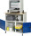 RAU Computer-Tisch 1023 mit Monitorgehäuse T550mm, B1100xT790xH1890mm, mobil, 07-1023M5F.11