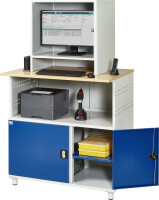 RAU Computer-Tisch 1023 mit Monitorgehäuse T550mm,...