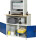 RAU Computer-Tisch 1023 mit Monitorgehäuse T550mm, B1100xT790xH1840mm, stationär, 07-1023M5S.11