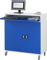 RAU Computer-Schrank 60, B1100xT520xH1185mm, mobil,...