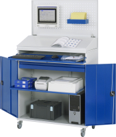 RAU Computer-Schrank 61, B1100xT520xH1895mm, mobil,...