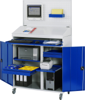 RAU Computer-Schrank 61T, B1100xT520xH1895mm, mobil,...