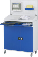 RAU Computer-Schrank 61T, B1100xT520xH1895mm, mobil, 07-1100T-M61F.11