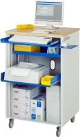 RAU Computer-Station 2050, B720xT660xH1140mm, mobil,...