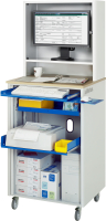 RAU Computer-Station 2065, B720xT660xH1850mm, mobil,...