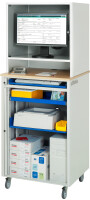 RAU Computer-Station 2075, B720xT660xH1850mm, mobil,...