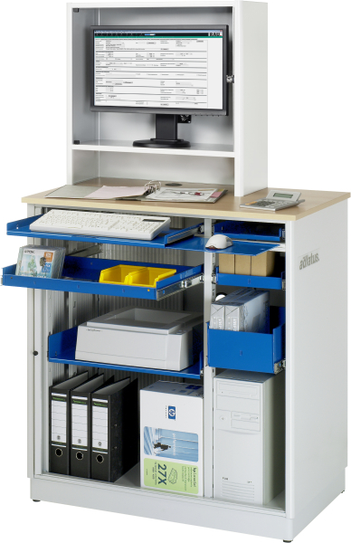 RAU Computer-Station 2615, B1030xT660xH1810mm, stationär, 07-2615.11