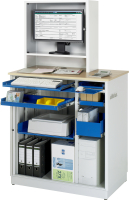 RAU Computer-Station 2615, B1030xT660xH1810mm,...