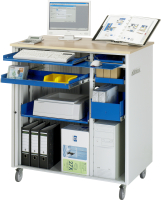 RAU Computer-Station 2650, B1030xT660xH1140mm, mobil,...