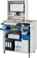 RAU Computer-Station 2665, B1030xT660xH1850mm, mobil,...