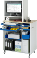 RAU Computer-Station 2675, B1030xT660xH1850mm, mobil,...