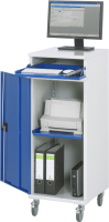 RAU Computer-Schrank 60, B450xT520xH1185mm, mobil,...