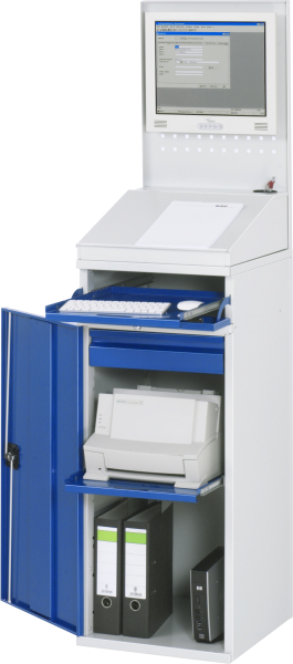 RAU Computer-Schrank 61, B450xT520xH1770mm, stationär, 07-450-M61.11