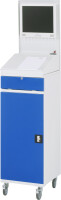 RAU Computer-Schrank 61, B450 x T520 x H1895 mm, mobil, 07-450-M61F.11