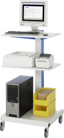 RAU Computer-Ständer 6001, B650xT650xH1230mm, mobil,...