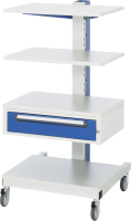RAU Computer-Ständer 6002, B650xT650xH1230mm, mobil,...