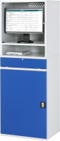 RAU Computer-Schrank 66 mit Monitorgehäuse T520mm, B650xT520xH1770mm, stationär, 07-650-M66-MG5.11