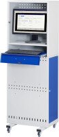 RAU Computer-Säule, B600xT350xH1700, Tastaturauszug,...