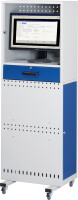 RAU Computer-Säule, B600xT350xH1700, Tastaturauszug, mobil, 07-CS-SL-M1F.11