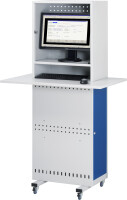 RAU Computer-Säule, B975xT610xH1725, Tastaturauszug, mobil, 07-CS-SL-M2F.11