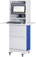 RAU Computer-Säule, B975xT610xH1725, Tastaturauszug, mobil, 07-CS-SL-M2F.11