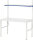 RAU Arbeitstisch Etagenbord, B1200xT700xH650-1000/2040mm, Hartlaminat-Platte 30mm, E-ATEB-1200-700H.11