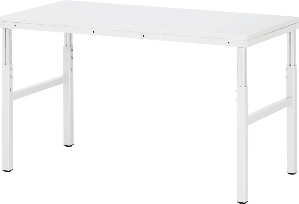 RAU Arbeitstisch Basis Serie E, B1500xT700xH650-1000mm, EGB-Hartlaminat-Platte 30mm, E-B-AT-1500-700HE.12