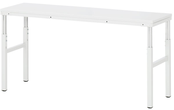 RAU Arbeitstisch Basis Serie E, B1800xT500xH650-1000mm, Hartlaminat-Platte 30mm, E-B-AT-1800-500H.12