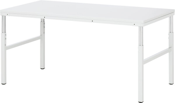 RAU Arbeitstisch Basis Serie E, B1800xT900xH650-1000mm, Hartlaminat-Platte 30mm, E-B-AT-1800-900H.12