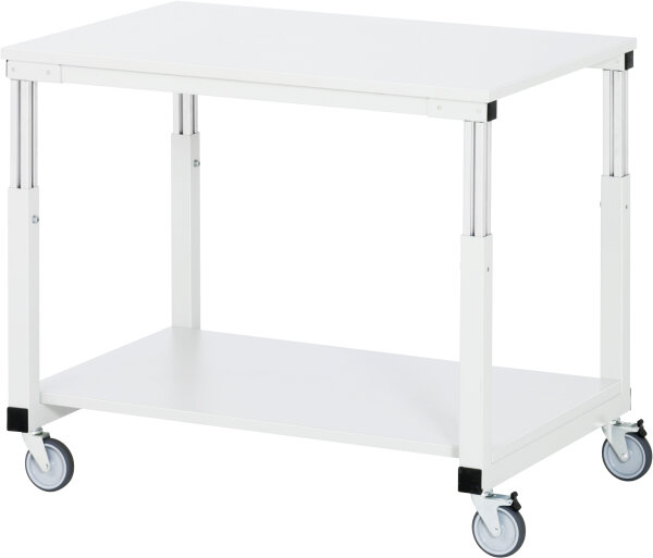 RAU Tischwagen Serie E, B1000xT700xH650-1000mm, Hartlaminat-Platte 30mm, E-TW-1000-700H.12