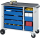 RAU Werkzeugwagen 10470, B1025xT520xH890mm, 9xSchublade-VA, Metall-Top-25mm, 02-10470.11