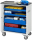 RAU Werkzeugwagen 7010, B725xT400xH860mm, 4xSchublade-VA, Metall-Top-25mm, 02-7010.11