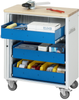 RAU Werkzeugwagen 7030, B725xT400xH860mm, 3xSchublade-VA,...