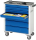 RAU Werkzeugwagen 7120, B725xT400xH860mm, 7xSchublade-VA, Metall-Top-25mm, 02-7120.11