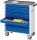 RAU Werkzeugwagen 7130, B725xT400xH860mm, 8xSchublade-VA, Metall-Top-25mm, 02-7130.11