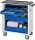 RAU Werkzeugwagen 7250, B725xT400xH860mm, 4xSchublade-VA, Metall-Top-25mm, 02-7250.11