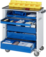 RAU Werkzeugwagen 7260, B725xT400xH860mm, 5xSchublade-VA,...