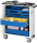 RAU Werkzeugwagen 7265, B725xT400xH860mm, 5xSchublade-VA, Metall-Top-25mm, 02-7265.11