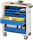 RAU Werkzeugwagen 7265, B725xT400xH860mm, 5xSchublade-VA, Buche-Top-25mm, 02-7265B.11