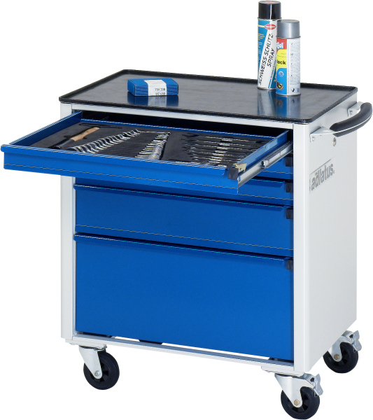 RAU Werkzeugwagen 7300, B700xT500xH795mm, 5xSchublade-VA, Metall-Top-25mm, 02-7300.11