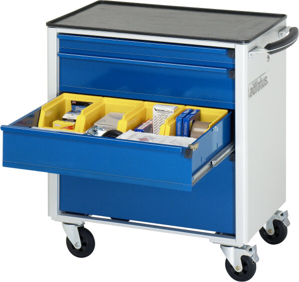 RAU Werkzeugwagen 7310, B700xT500xH795mm, 4xSchublade-VA, Metall-Top-25mm, 02-7310.11